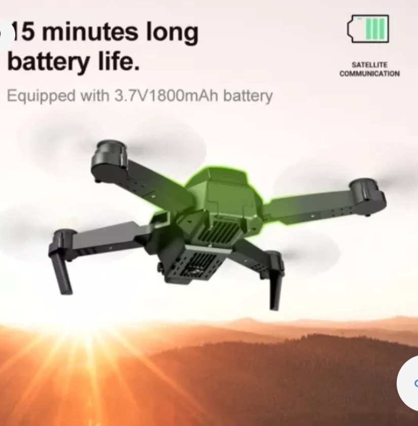 Dron E88 Cámara Frontal Con Bolso Bater - Imagen 4