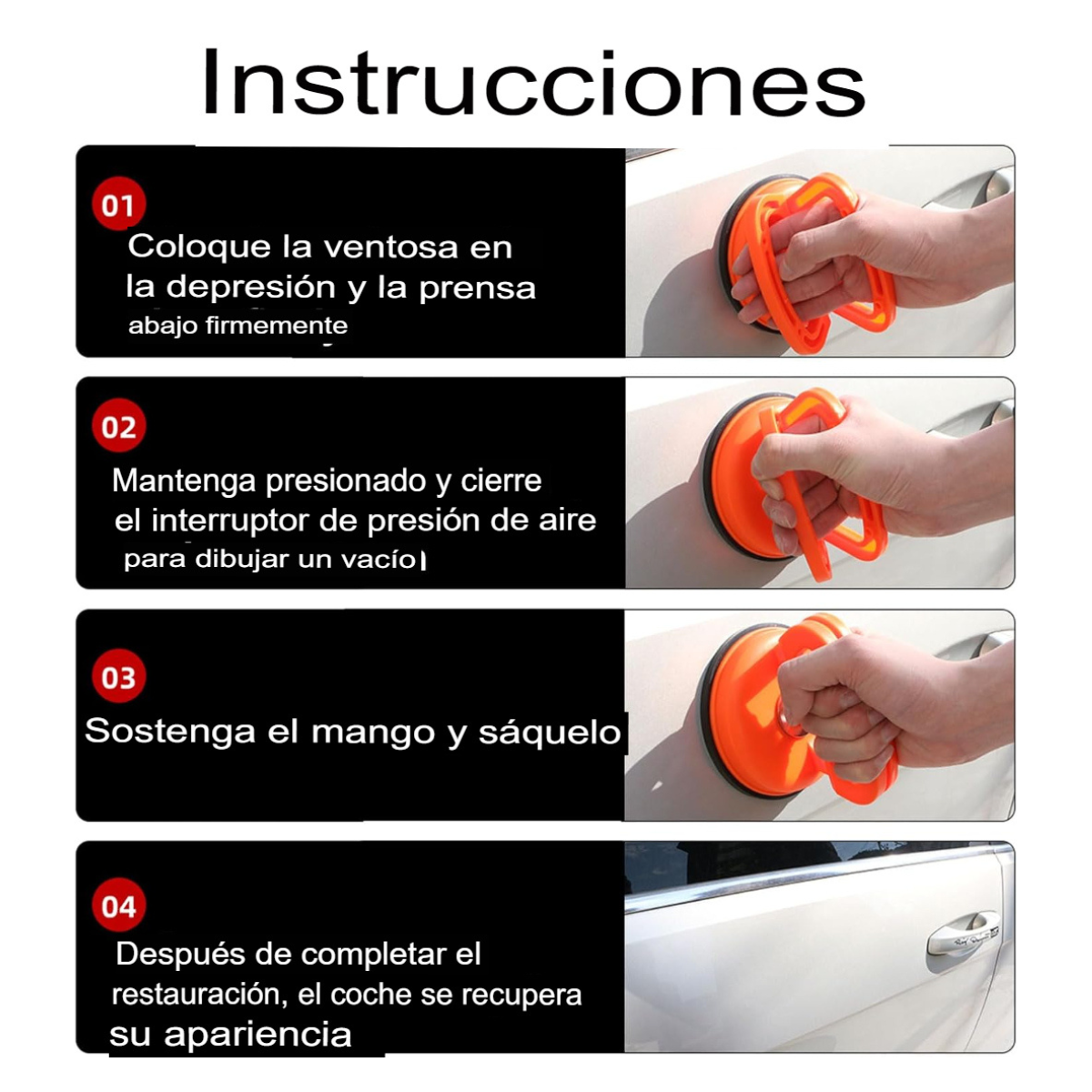 Ventosa Desabolladora Grande Para Auto - Imagen 5